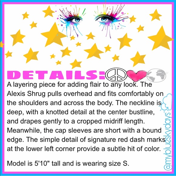 ✌🏼️💗🌍I am Alexis Pullover Shrug🌍💗✌🏼️ - Picture 5 of 6